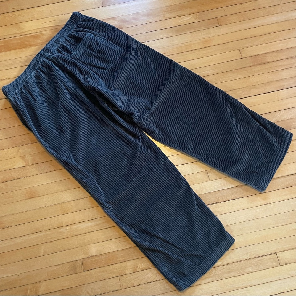 AERIE Corduroy Low Rise Pant Slouchy Fit Wide Leg Elastic Drawstring Waist - Picture 9 of 14